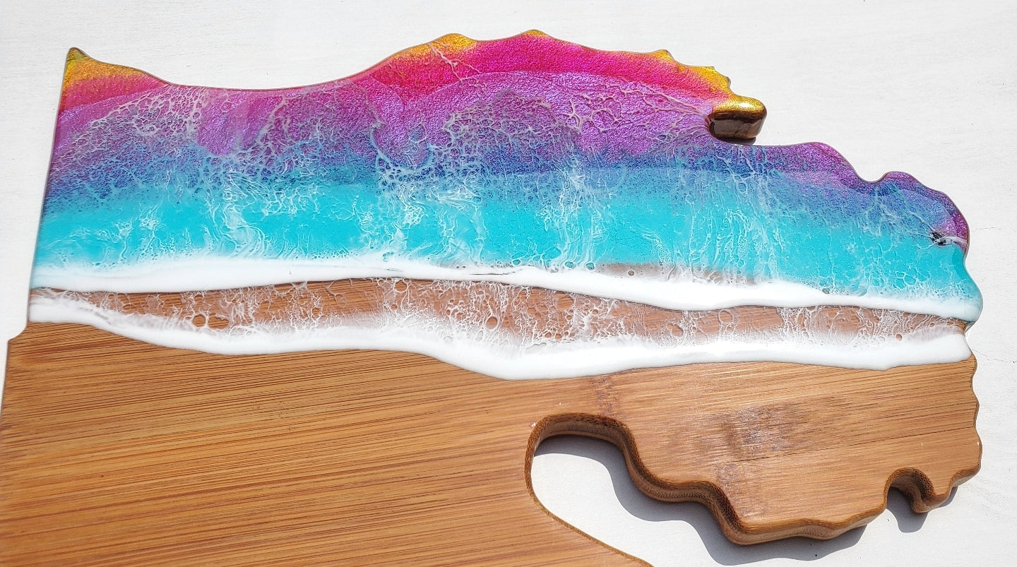 SOLD - Michigan Summer Sunsets Serving Board