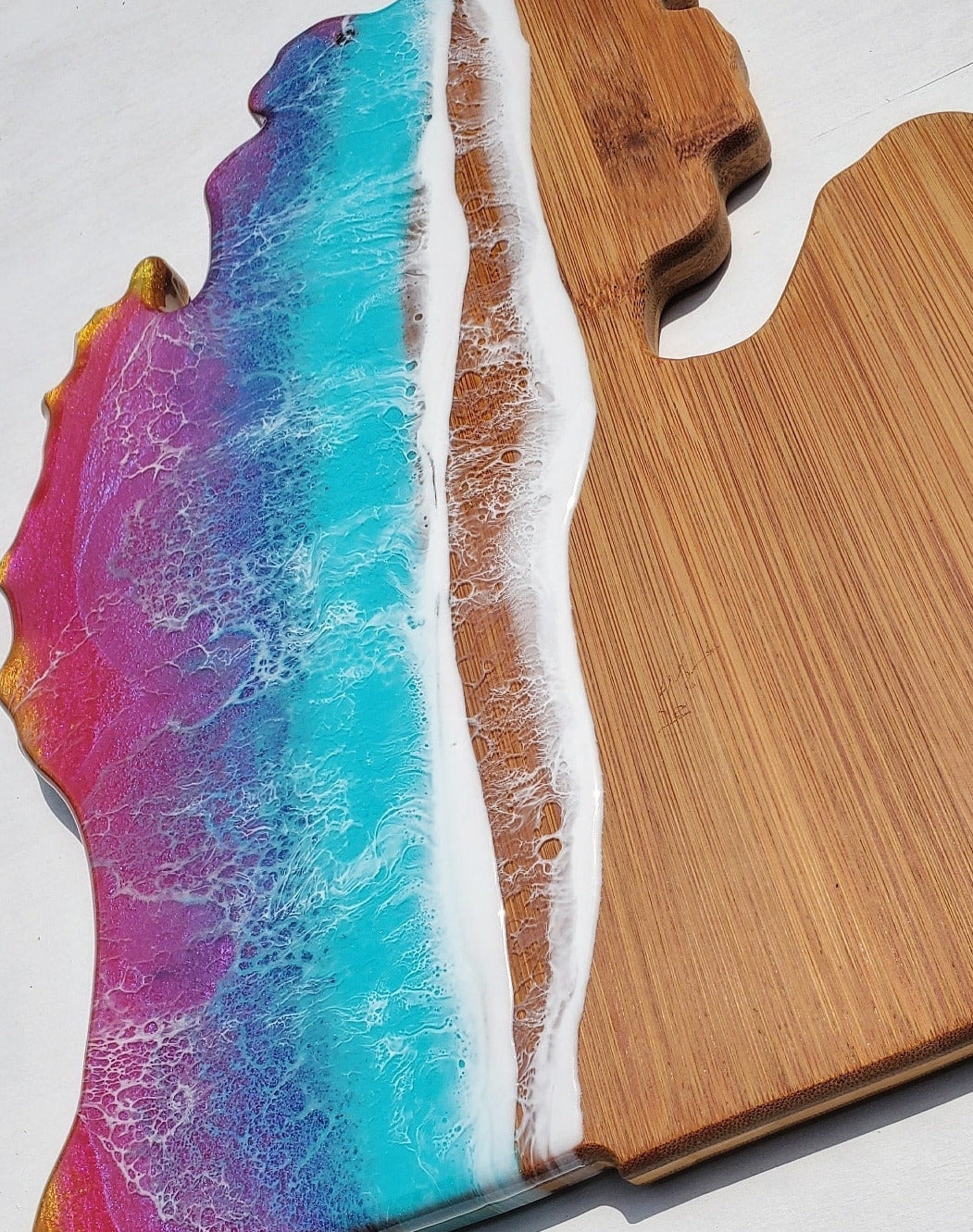 SOLD - Michigan Summer Sunsets Serving Board