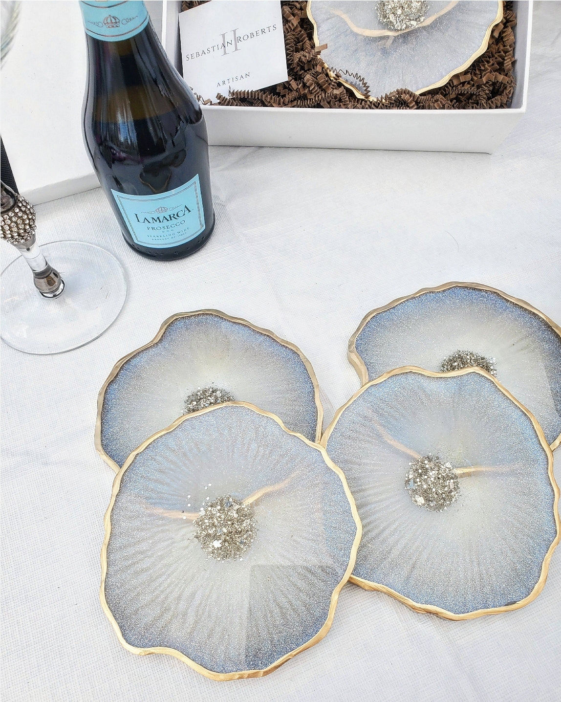 Moonstone Coasters (Set of 4)