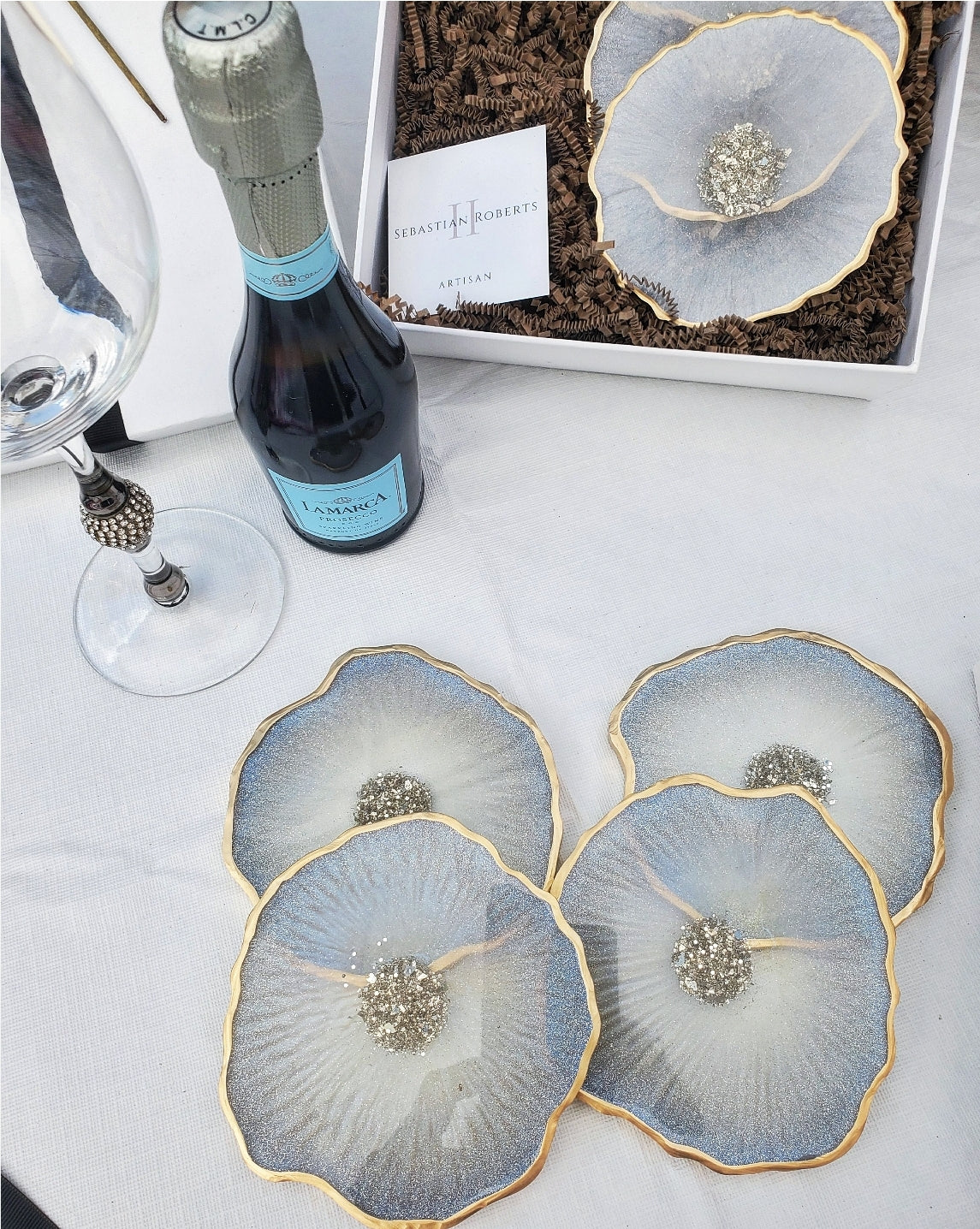 Moonstone Coasters (Set of 4)