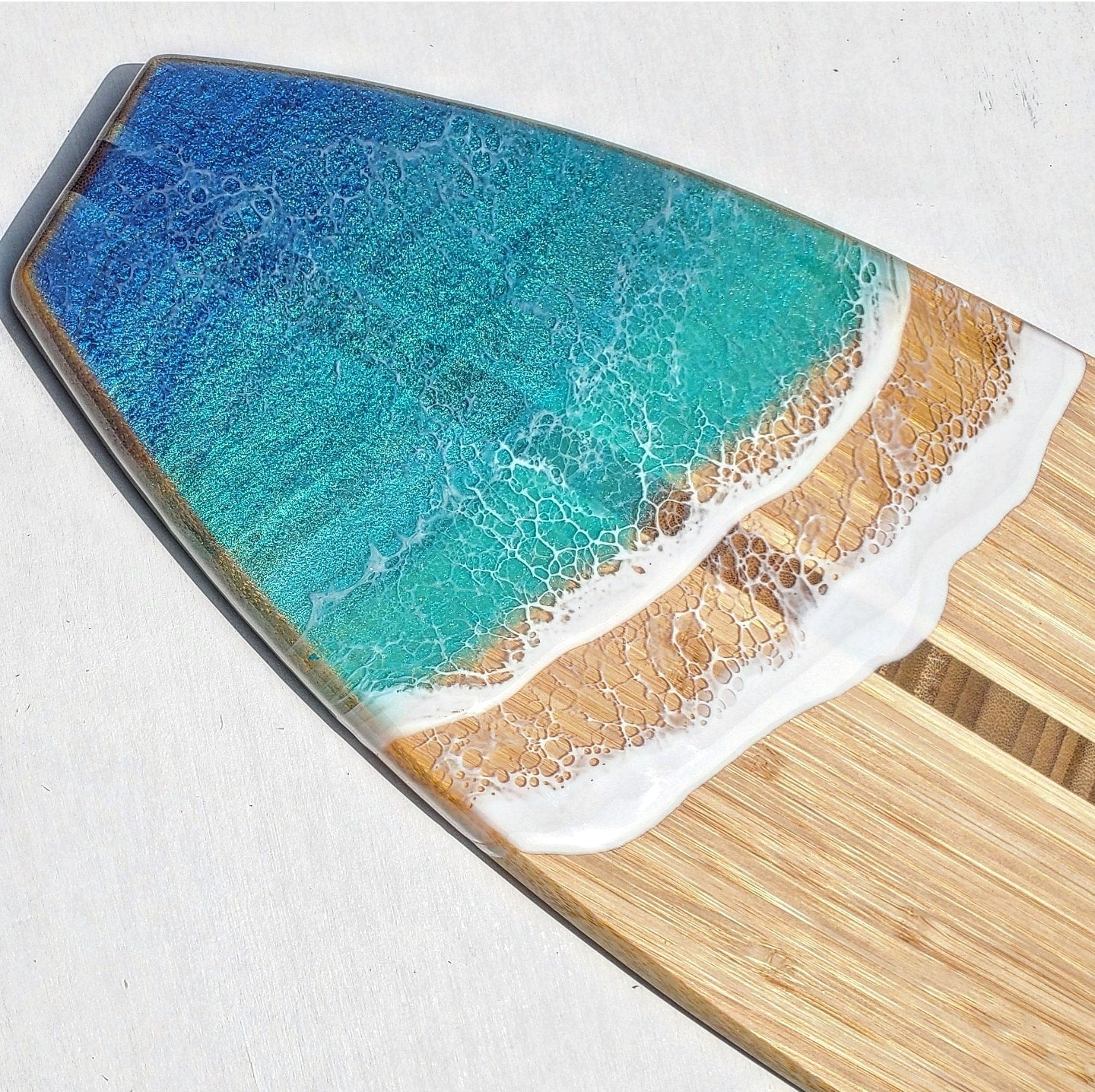 SOLD- Catchin' Waves Charcuterie Serving Board