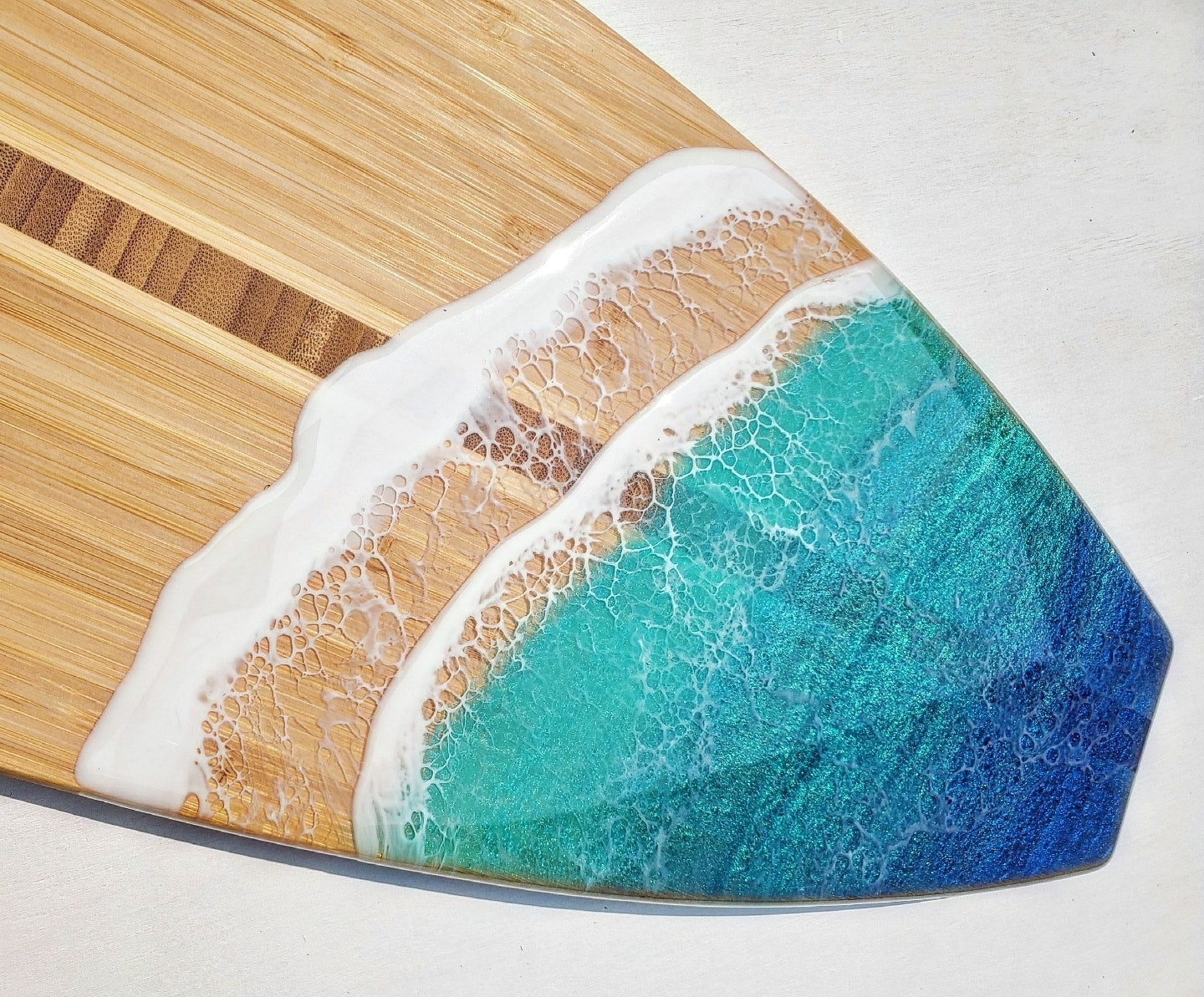 SOLD- Catchin' Waves Charcuterie Serving Board